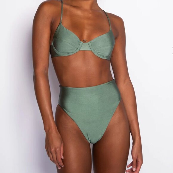 Skatie Olive Green Bikini Set - Picture 3 of 5